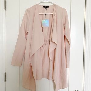 Missguided Blush Waterfall Jacket